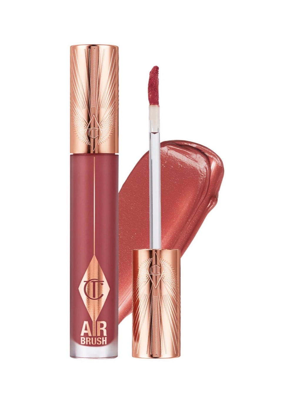 Charlotte Tilbury Airbrush Lip Blur Matte Liquid, Pillow Talk Medium 6.8 mL